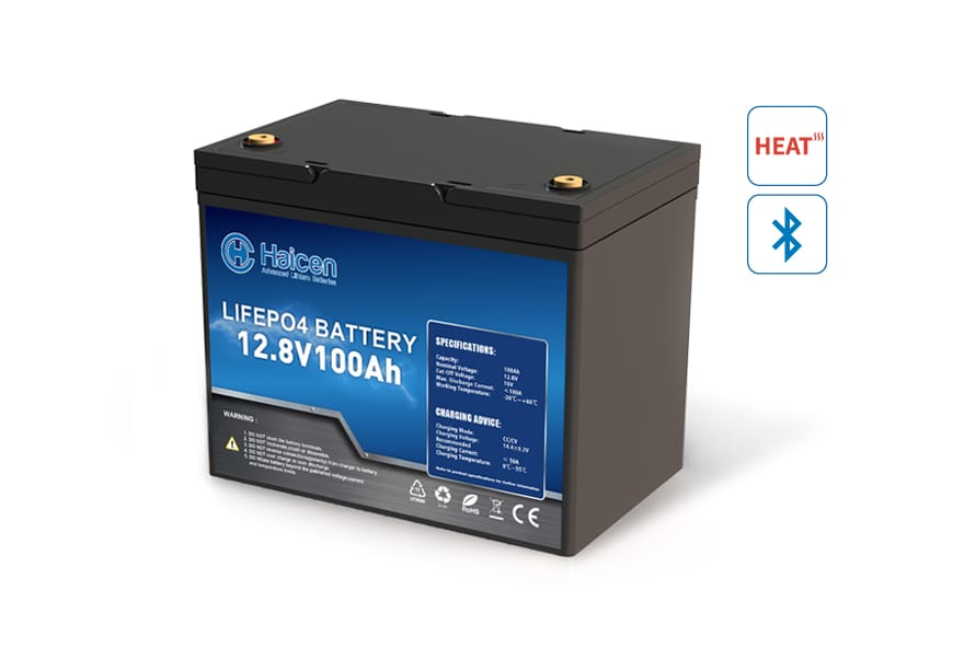 HCG24S(BCI Group 24) Series-12V100/120/135Ah Smart LiFePO4 Lithium Battery - Boundless Battery LiFePO4 Battery
