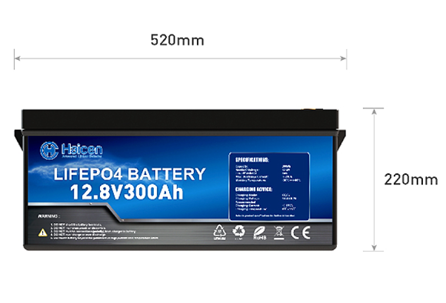 HCG8DS(BCI Group 8D) Series-12V300/350/380Ah Smart LiFePO4 Lithium Batteries - product image 1